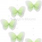 24"" Green Multi Layered Spiral Butterfly Mobile - nylon hanging ceiling wall nursery bedroom decor 