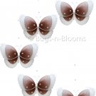 24"" Brown Multi Layered Spiral Butterfly Mobile - nylon hanging ceiling wall nursery bedroom decor 