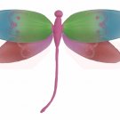 13"" Pink Rainbow Dragonfly - nylon hanging ceiling wall nursery bedroom decor decoration decoration