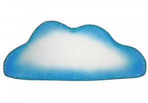 13"" Blue White Flat Cloud - nylon hanging ceiling wall nursery bedroom decor decoration decorations