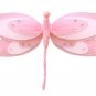 13"" Pink & White Triple Layered Dragonfly - nylon hanging ceiling wall nursery bedroom decor decora