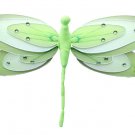 13"" Green & White Triple Layered Dragonfly - nylon hanging ceiling wall nursery bedroom decor decor