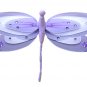 13"" Purple & White Triple Layered Dragonfly - nylon hanging ceiling wall nursery bedroom decor deco