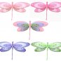 13"" Triple Layered Dragonflies 5pc Set - nylon hanging ceiling wall nursery bedroom decor decoratio