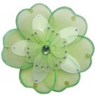 10"" Green & White Triple Layered Daisy Flower - nylon hanging ceiling wall nursery bedroom decor de