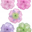 10"" Triple Layered Flowers 5pc Set - nylon hanging ceiling wall nursery bedroom decor decoration de