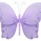 18"" Purple Twinkle Bead Sequin Butterfly - nylon hanging ceiling wall nursery bedroom decor decorat