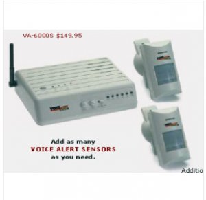 D2. Voice Alert Wireless Security Alarm Item #VA-6000S