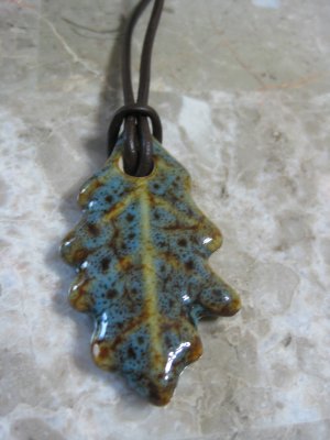 Ceramic Leaf Necklace