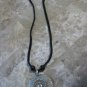 Round Silver Pendant Necklace