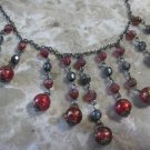 Red Fancy Dangly Necklace