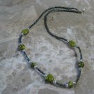 Green Stone Beaded Necklace