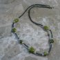 Green Stone Beaded Necklace