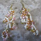 Beaded Gold Earrings