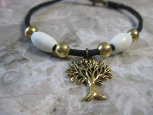 Gold Tree Charm Bracelet