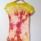 Yellow & Red Bullseye Tie-Dye T Shirt