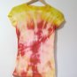 Yellow & Red Bullseye Tie-Dye T Shirt