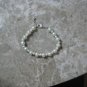 White Pearl & Silver  Bracelet