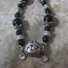 Black & Silver Beaded Bracelet
