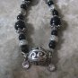 Black & Silver Beaded Bracelet