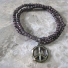 Peace Sign Charm Bracelet