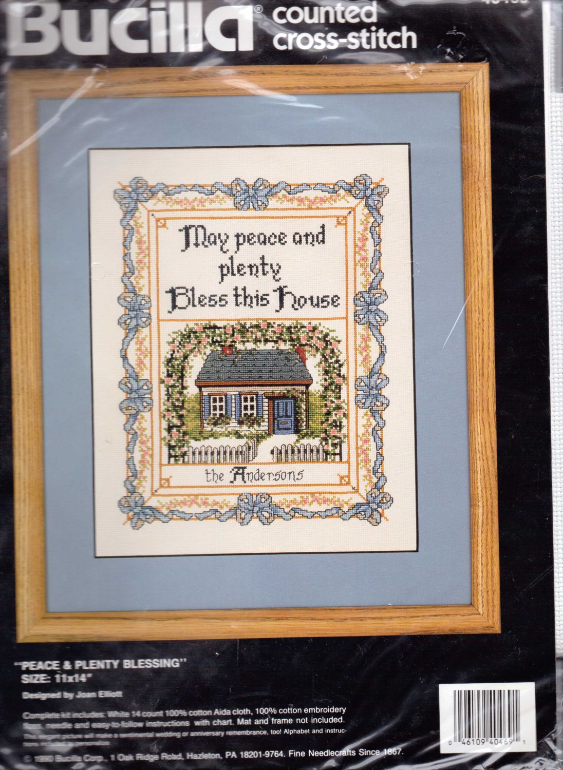 Bucilla kit Counted cross stitch Peace & Plenty Blessing
