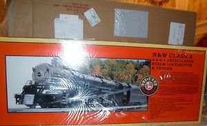 LIONEL 28052 NORFOLK AND WESTERN O GAUGE 2-6-6-4 STEAM ENGINE AND TENDER OB