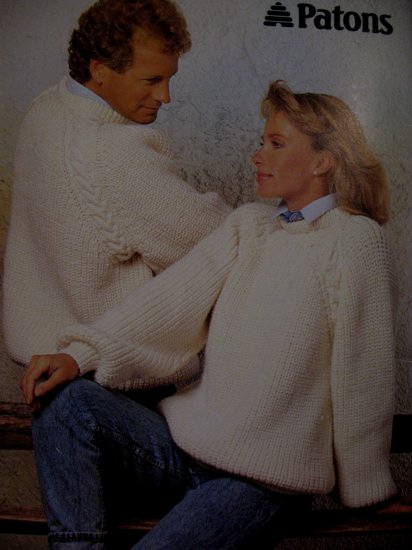 Aran Style Fisherman Knits Knitting Patterns Sweaters Skirt Adults