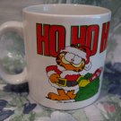 Vintage Garfield Christmas HO HO HO Souvenir Coffee Tea Cup Mug Enesco