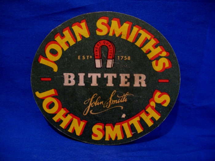 John Smith Smith's Bitter Ale Beer Coaster England UK Souvenir