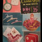 Vintage 1953 Crochet Pattern Magazine Gifts Bazaar Novelties Toaster Cover Potholders Bun Cozy etc
