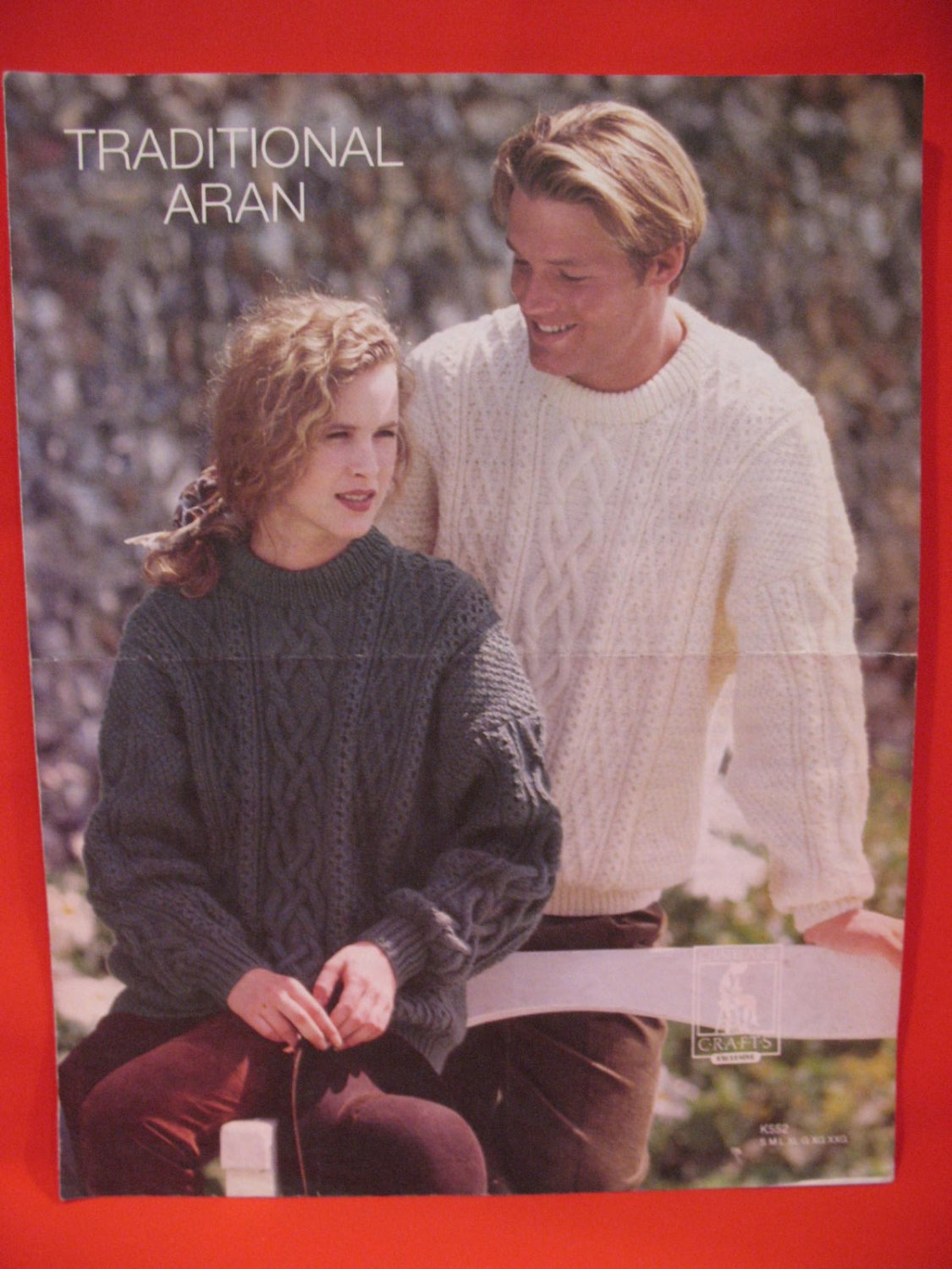 Traditional Aran Arran Pullover Sweaters Knitting Pattern Adults