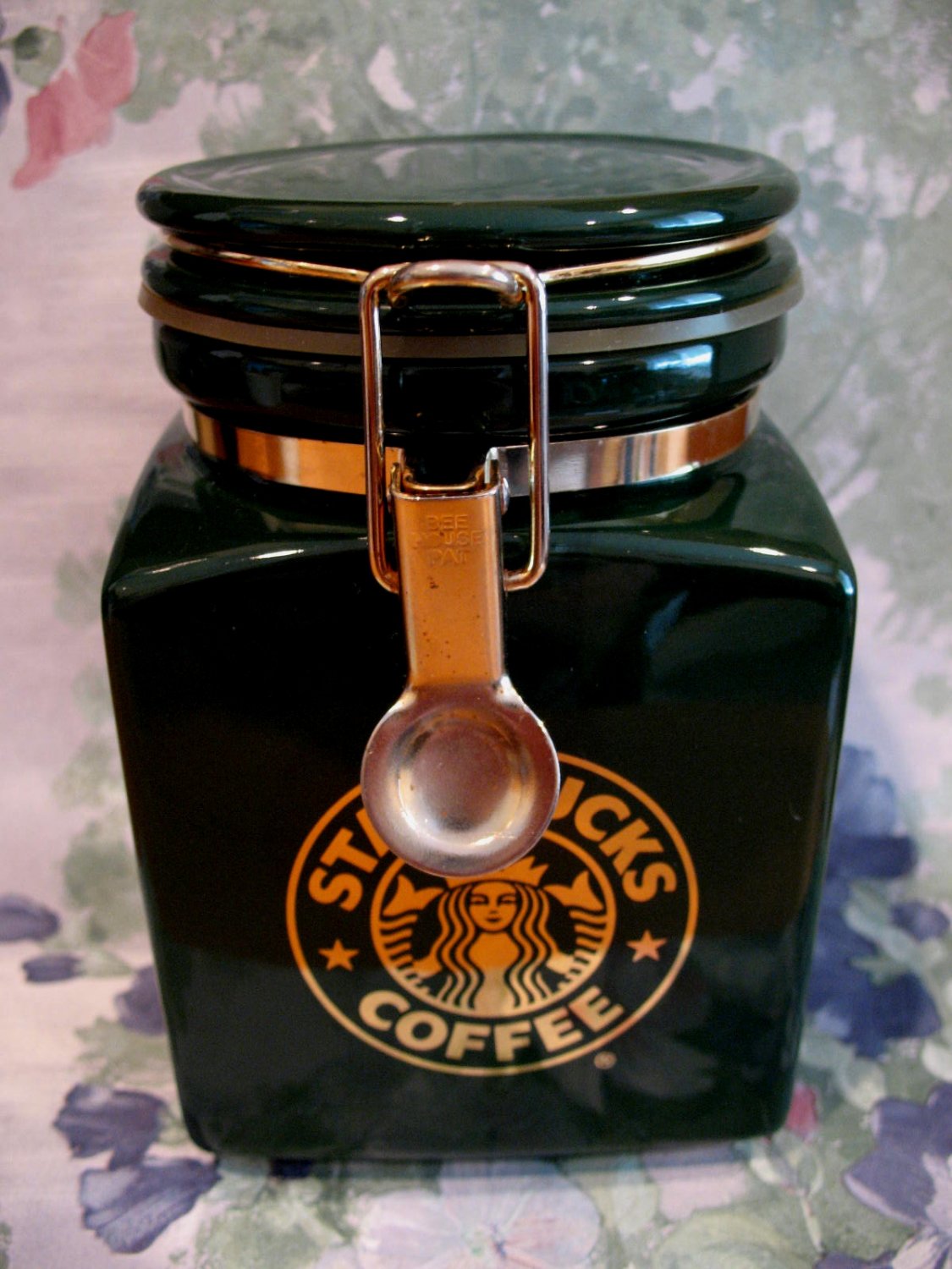 Starbucks Coffee Canister Tea Green Canister Mermaid Souvenir Collector