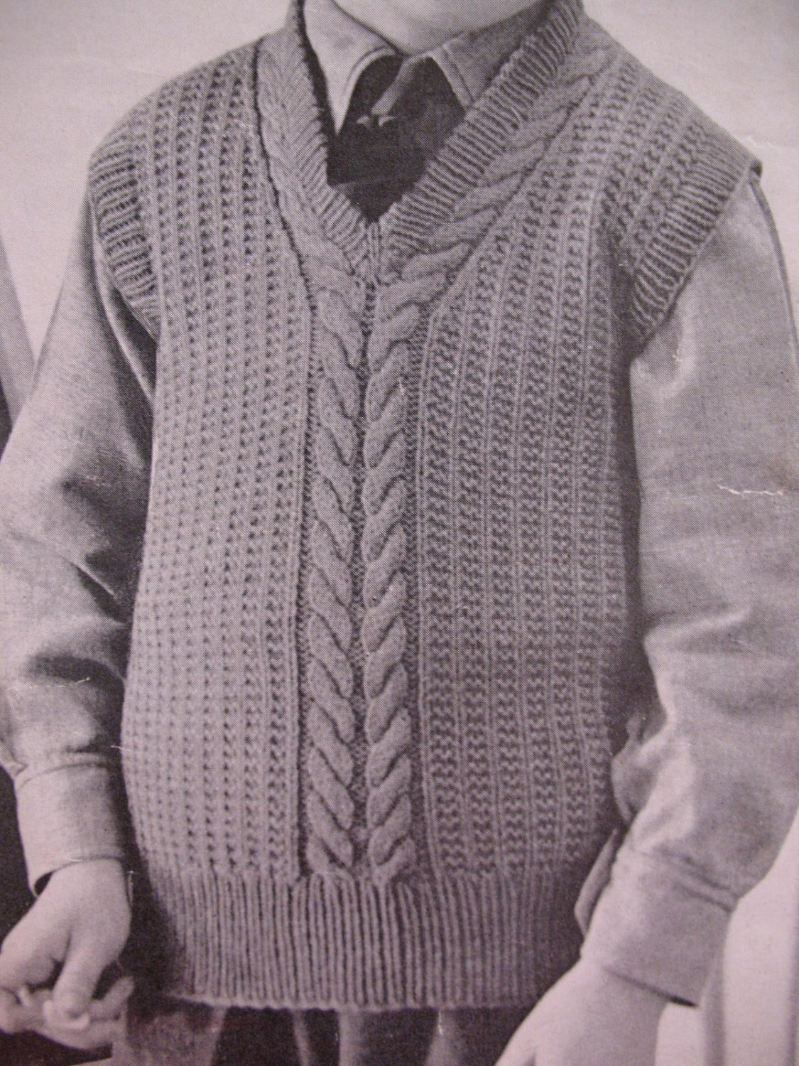 Vintage Patons 4 Ply Knitting Patterns Boys Pullovers Sweaters Children ...
