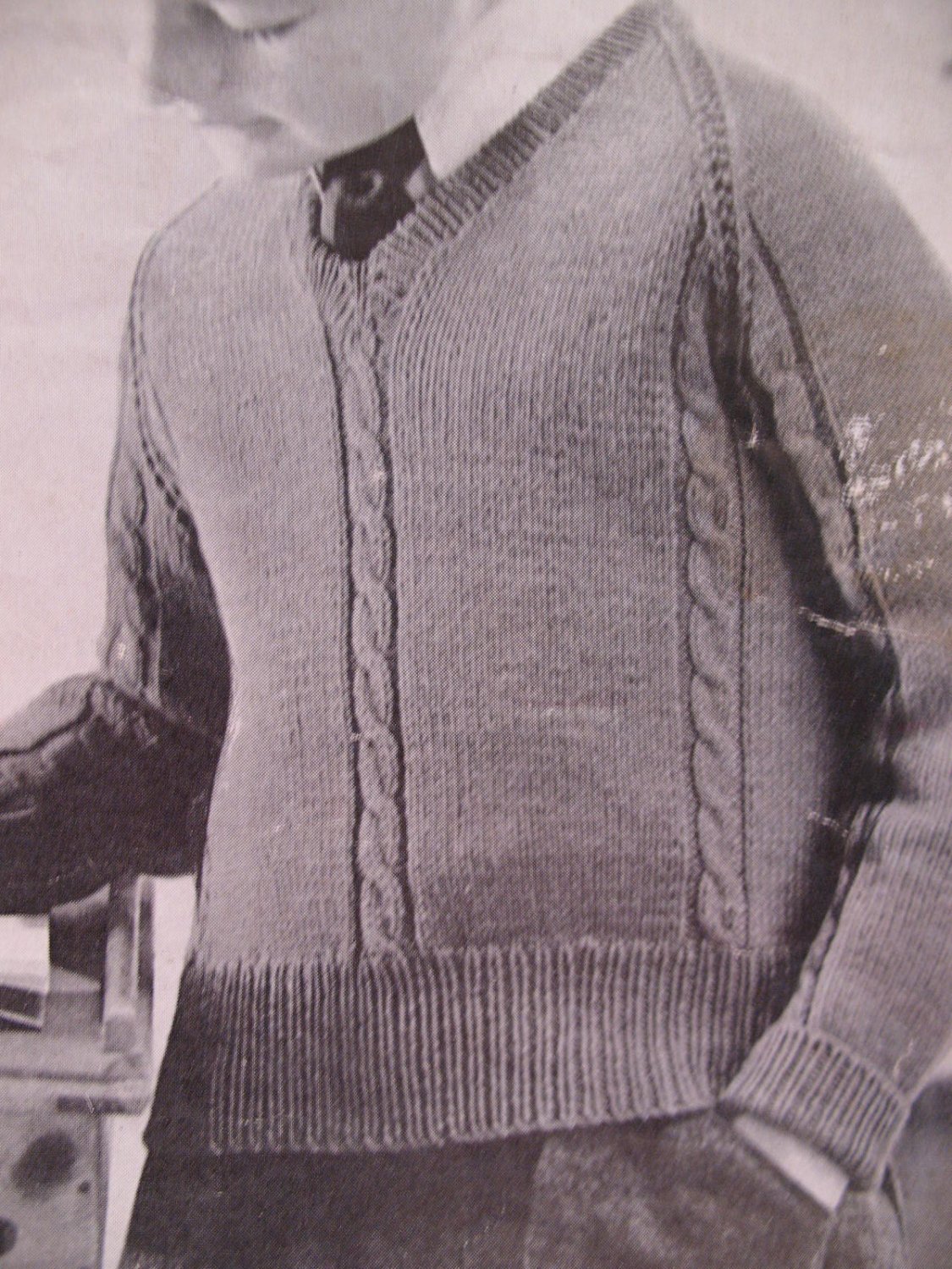 Vintage Patons 4 Ply Knitting Patterns Boys Pullovers Sweaters Children ...