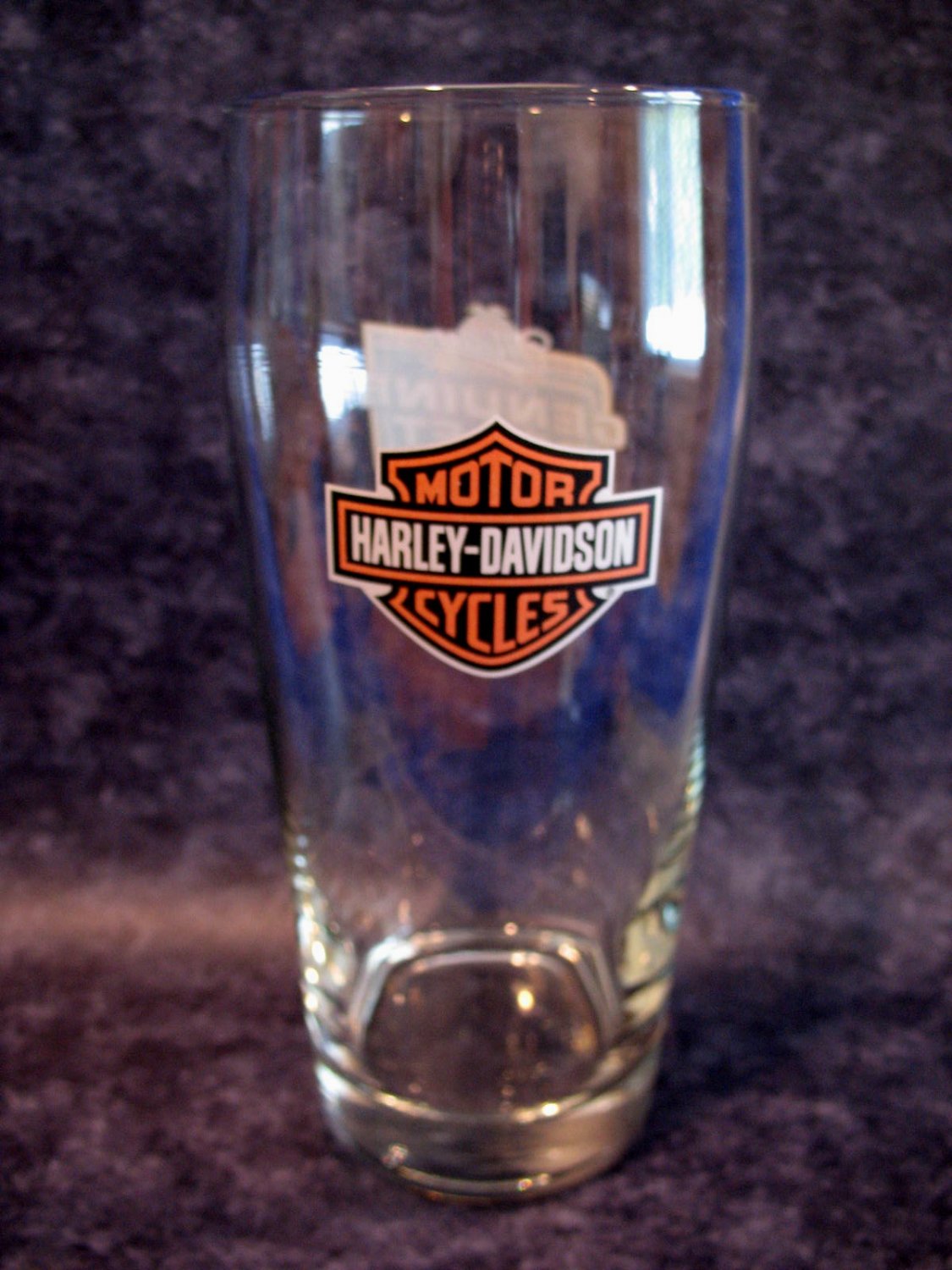 Harley Davidson Motorcycles Miller Genuine Draft Beer Glass Souvenir ...