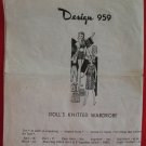 Vintage Knitting Crocheting Patterns Barbie Dolls Teenage Doll Wardrobe