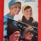 Patons Knitting Crocheting Patterns FAMILY Headwear Toques Caps Hats Bonnets Hoods