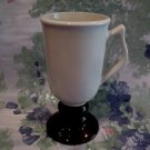 Brown and Beige Pedestal Vintage HALL Coffee Mug Cup Collector