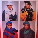 Patons Winter Accessories Crocheting and Knitting Patterns ADULTS Caps Hats Mittens Scarves