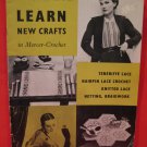Vintage Mercer Crochet Crocheting Knitting Patterns Teneriffe Lace Hairpin Knitted Braid Work etc