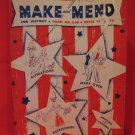 Vintage WII Make and Mend For Victory WWII War Patterns Alterations Mending Hints etc
