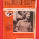 Vintage WORK BASKET Magazine Patterns August 1951