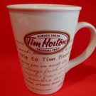 TIM HORTONS Coffee Mug Always Fresh Souvenir Number 9 LIMITED EDITION