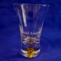 HOLLAND AMERICA Cruise Lines Ship Shot Glass Souvenir YELLOW GOLD Bubble Bead