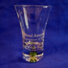 HOLLAND AMERICA Cruise Lines Ship Shot Glass Souvenir LIME GREEN Bubble Bead