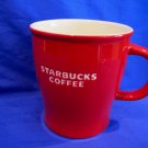 STARBUCKS Coffee Mug Cup Coffee Mug RED 2008 Collector Souvenir