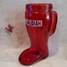 MOLSON CANADIAN BEER GLASS Boot Red CANADA Souvenir LARGE 32 Ounce