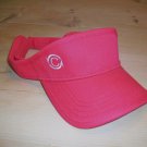 Red Visor with White JC Brand