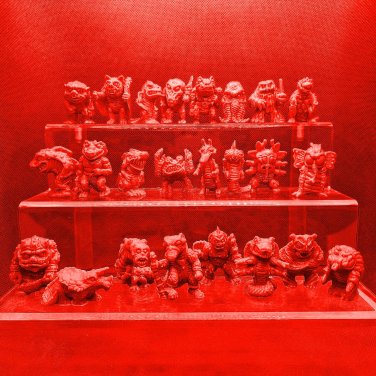 Bad Eggz Bunch set in cherry candy red